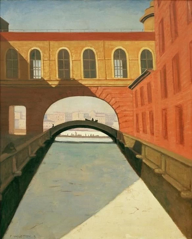 Congelamento del canale e ponte vicino all'Ermitage di San Pietroburgo